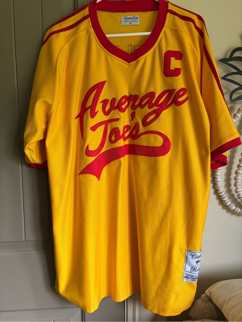 Classic reels dodgeball movie Average Joe's gym Jersey Peter la fluer